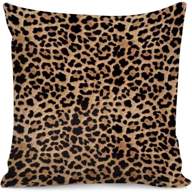 Leopard Home DÃ©cor Custom Patterns Decorative Throw Pillow Covers with Soft Solid Cushion Covers 18 X 18 Inches for Couch Bedroom Car