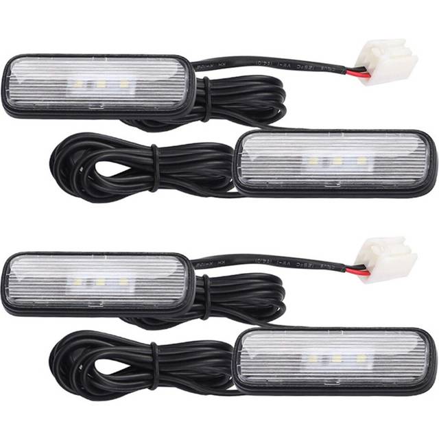 4PCS Car Light LED Interior Atmosphere Light Decoration Lamp Ambient Foot Light for 10Th 2018-2020 White