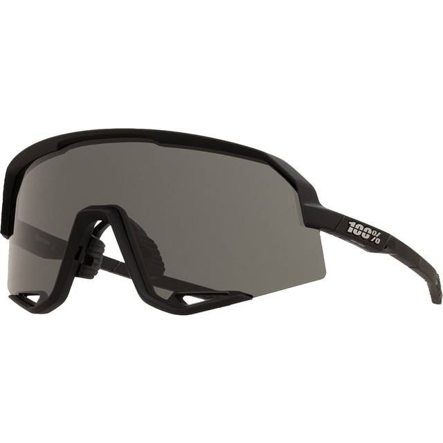 100% Slendale Sunglasses - Matte Black Smoke Lens - Black/grey