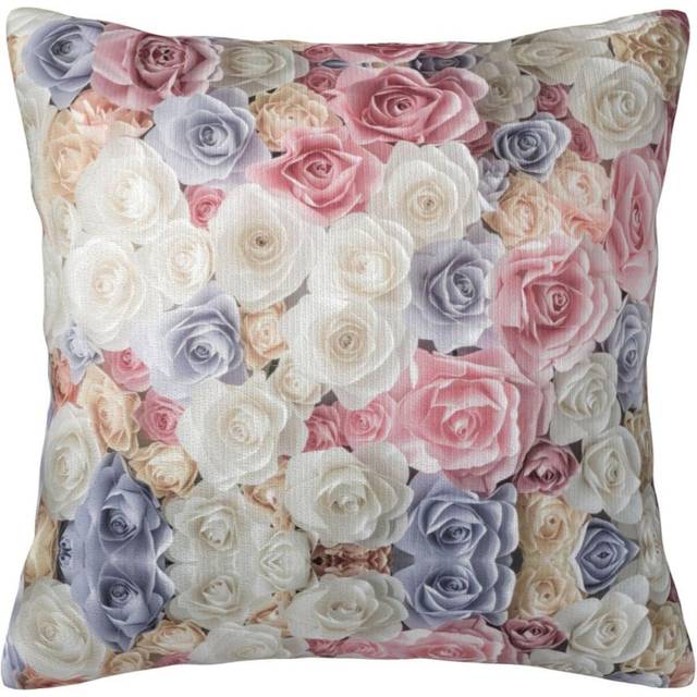 Rose Flower Floral Pillow Case Covers Print Decorative Throw Pillow Covers For Room Sofa cmxcm