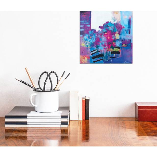 On the Window Sill by Kerri McCabe - Wrapped Canvas Painting (30.48cm H x 30.48cm W x 1.905cm D)