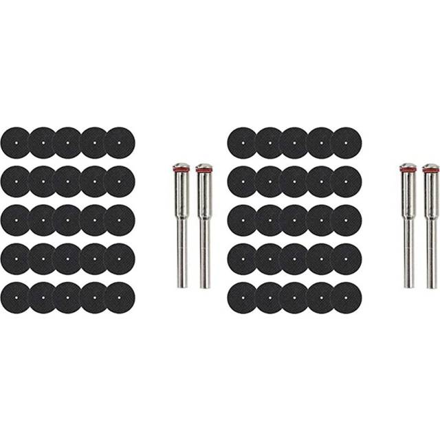50Pcs 32mm Grinding Wheel with Mandrels for Tools Resin Cutting Disc Mini Circular Saw Blade Cut Off Wheel
