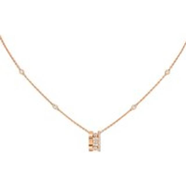 Messika Move Romane 18ct Rose Gold 0.32ct Diamond Necklace - Gold