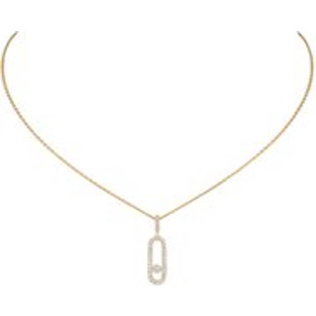 Messika Move Uno Pave 18ct Yellow Gold Diamond Necklace