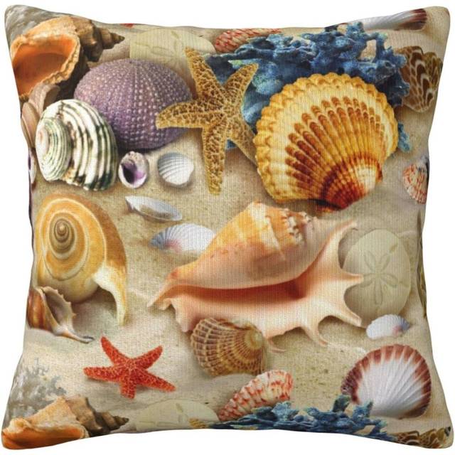 Beach Shells Pillow Case Covers Print Decorative Throw Pillow Covers For Room Sofa cmxcm