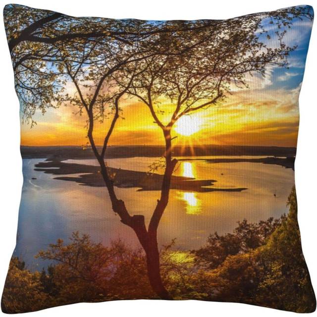 Ocean Sunset Pillow Case Covers Print Decorative Throw Pillow Covers For Room Sofa cmxcm