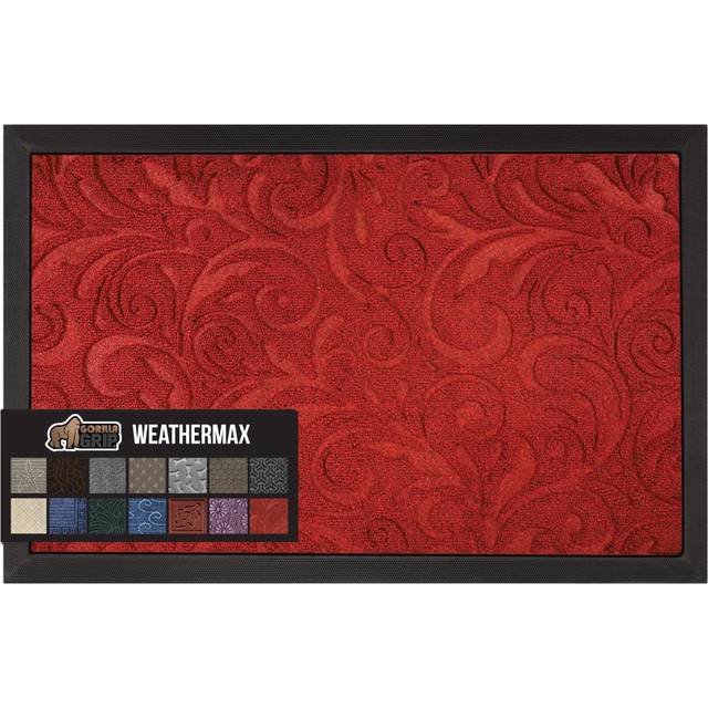 Gorilla Grip All-Season WeatherMax Doormat  Durable Natural Rubber  St