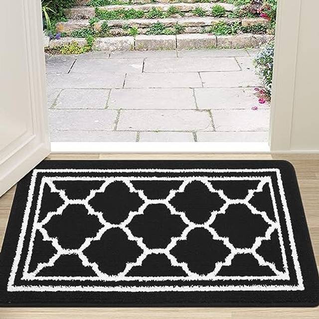 Washable Door Mats Indoor, Dirt Trapper Mat Absorbent Non-Slip Low Profile Doormat for Entrance, Inside, Kitchen, Front Back Door, Pets and Dogsâ 43