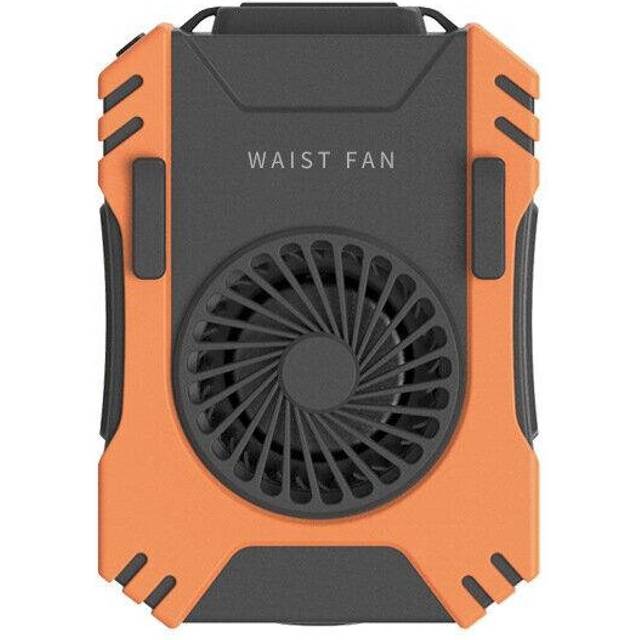 Waist Fan USB Charging Summer Portable Fan Outdoor Emergency Light Multifunction USB Power Bank