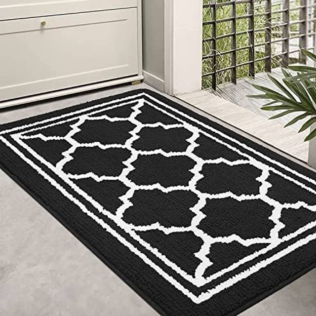 Washable Door Mats Indoor, Dirt Trapper Mat Absorbent Non-Slip Low Profile Doormat for Entrance, Inside, Kitchen, Front Back Door, Pets and Dogsâ 50