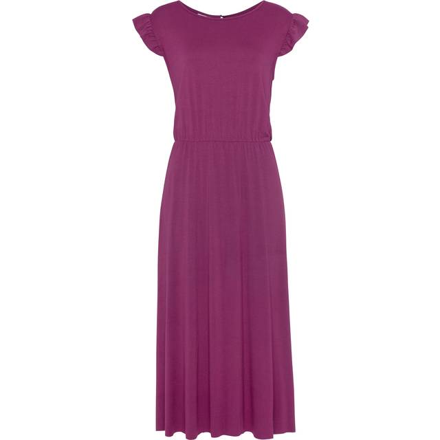 beachtime Cap Sleeve Midi Dress - Purple
