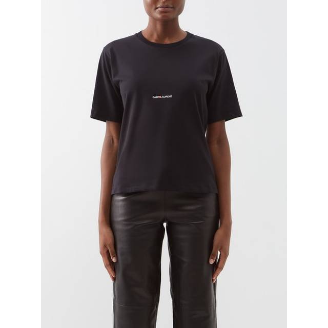 SAINT LAURENT Rive Gauche T-Shirt - Black