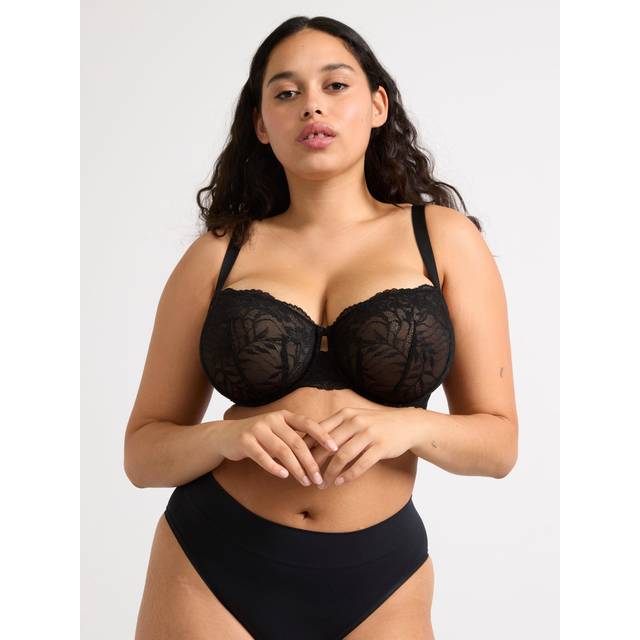 LINDEX Bra Skilla Wire Nova Lace |Svart |E x 70