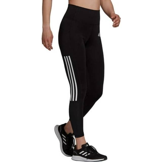 adidas Ladies' 3-Stripe Tight with Mesh  Black  Size Women's Large