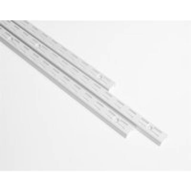 Rothley Twin Slot Shelving Kit In White 4 Inch Brackets And 78 Inch Uprights, White