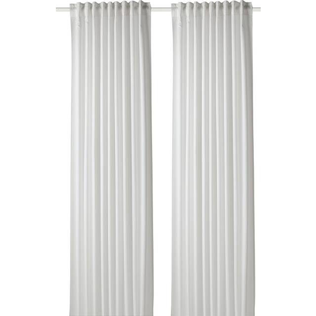 GUNNLAUG ljudabsorberande gardin, vit, 145x250 cm