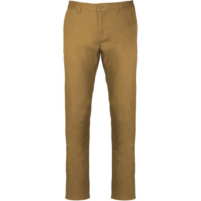(S, Camel) Kariban Mens Chino Trousers