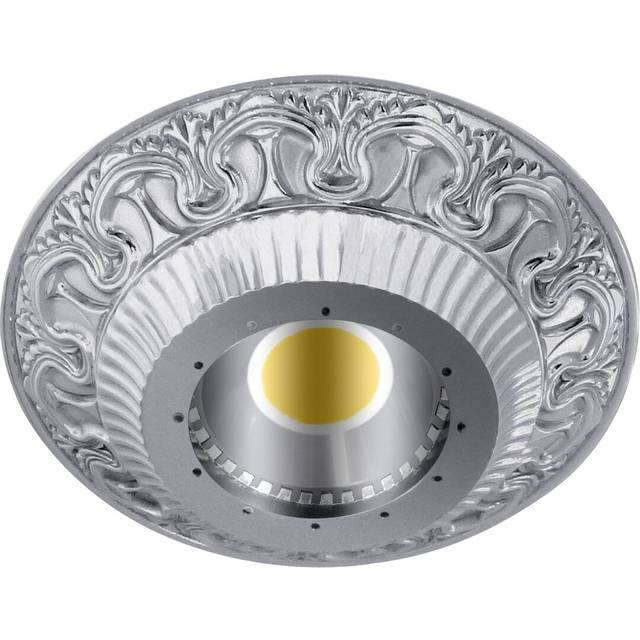 Flynt 7cm Decorative Recessed Trim - Silver (12.45cm H X 12.45cm W)