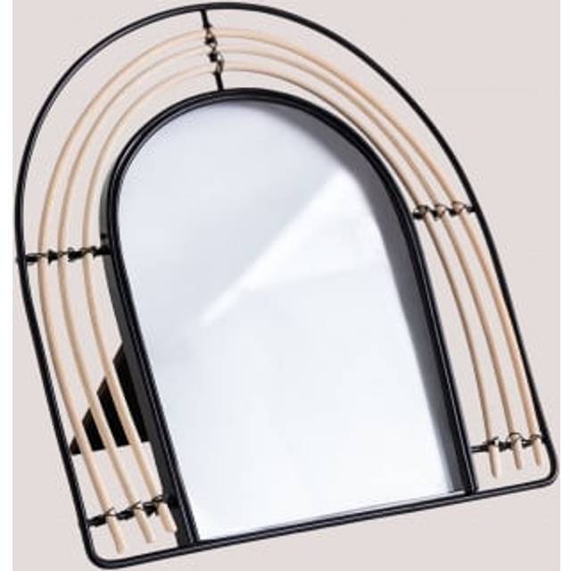 Metal & Rattan Photo Frame Mesta ↑17 Cm Sklum