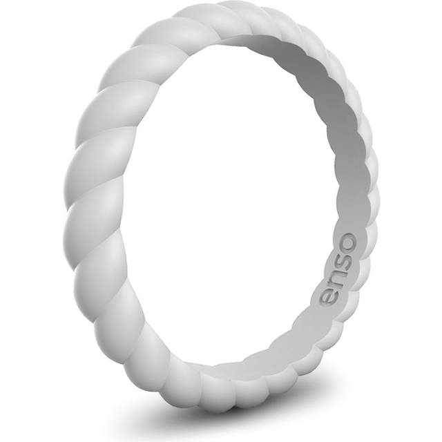 Enso Rings Stackable Braided Silicone Wedding Ring - Hypoallergenic Un