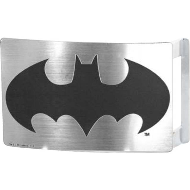 Buckle-Down DC Comics Batman Rock Star Belt Buckle - Brushed Silver/Black
