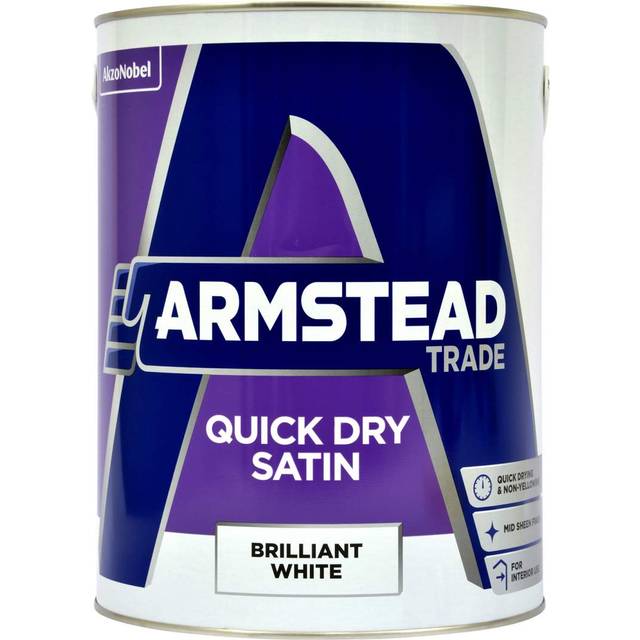Armstead Trade Quick Dry Satin Brilliant White 5L