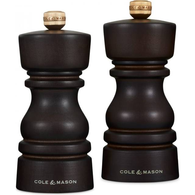 Cole & Mason - London Salt- och Pepparkvarnset 13 cm Brun
