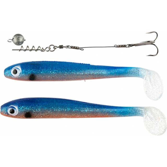 IFISH The Demon 15cm, 2-pack ink. Stinger & 5g Link Head - Ghost Blue
