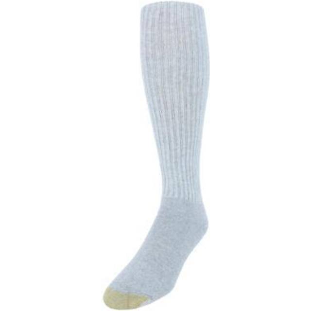 Gold Toe Men's Cotton Ultra Tec Over the Calf Socks (Pack of 3) - Grey - Grey Heather (one size)