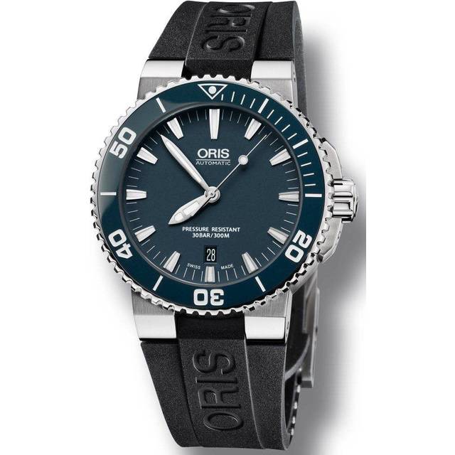 Oris Watch Aquis Date Rubber - Blue
