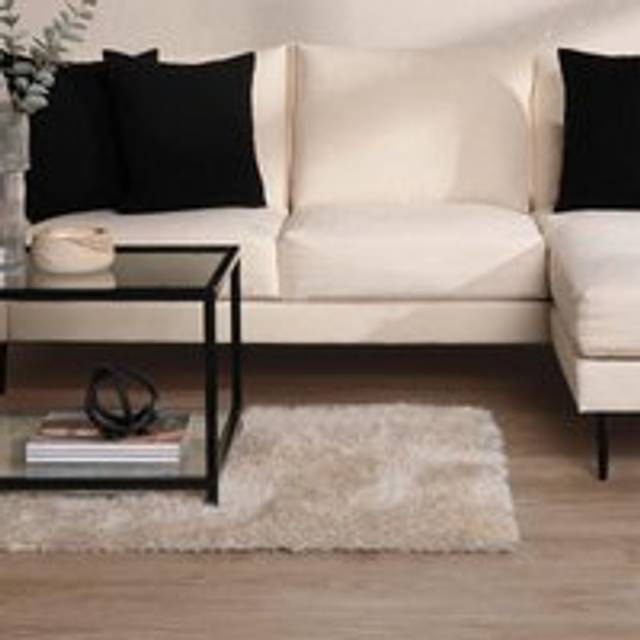 Sienna Shaggy Rug, Natural - 80 x 150 cm