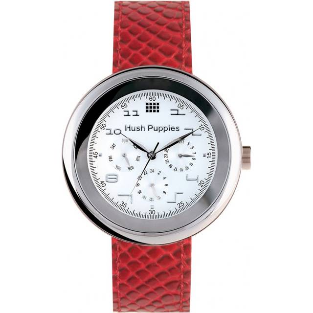 Hush Puppies Womens WATCH - Red Leather - One Size