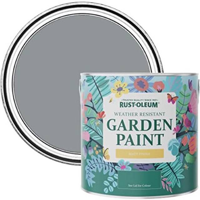 Rust-Oleum Garden Paint, Matt Finish - MID ANTHRACITE - 2.5L - Grey