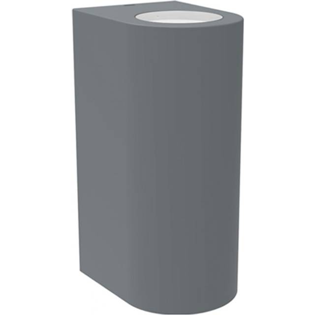 Kosnic Komi Twin GU10 Up/Down Cylinder Wall Light Grey