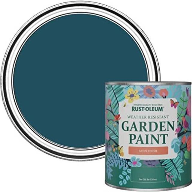 Rust-Oleum Garden Paint, Satin Finish - Commodore Blue - 750ml