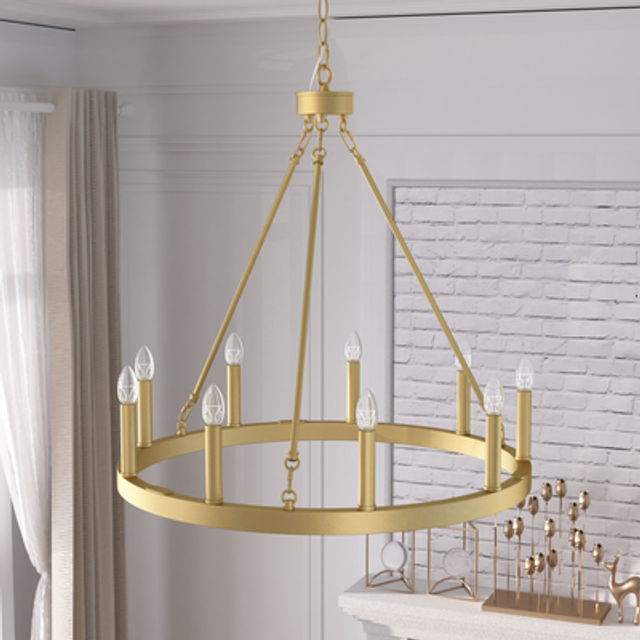 6-Lights Candle-Style Chandelier
