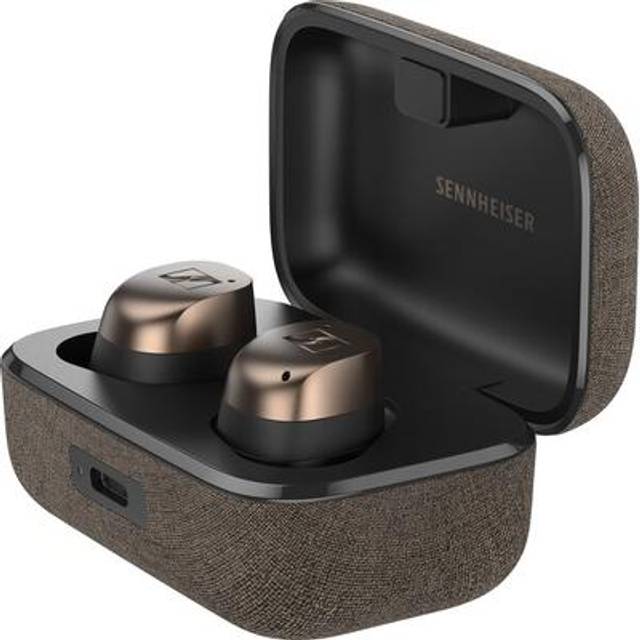 Sennheiser Consumer Audio MOMENTUM True Wireless 4 Smarta öronsnäckor med Bluetooth 5.3, Kristallklart ljud, Bekväm design, 30-timmars batteritid, Adaptiv ANC, LE och Auracast - Svart Koppar