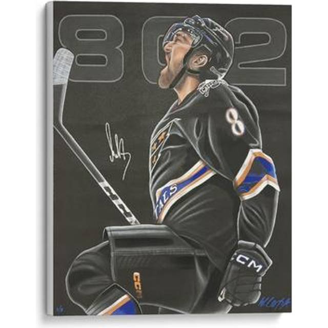 Alex Ovechkin Washington Capitals Autographed Stretched 32" x 36" Embellished Canvas Giclee Print - Art by Bill Lopa - Limited Edition of 8