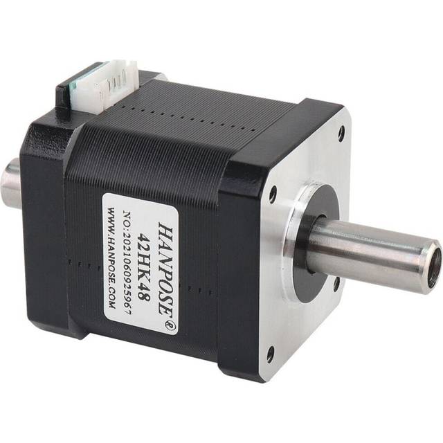 (34mm) Double Shaft 42 Motor 4-lead Hollow Biaxial Motor for CNC Router Engraving Milling Machine