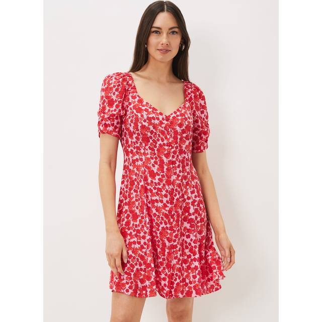 Phase Eight Women's Sheryl Floral Tea Dress - Pink/Red - 14