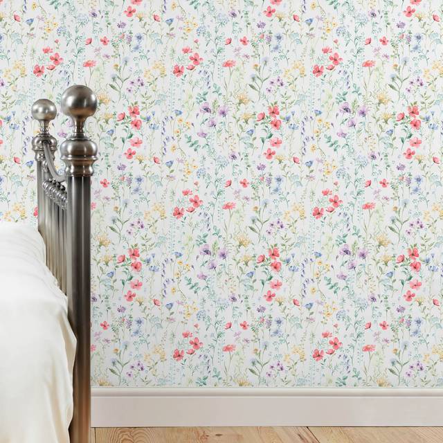 Dorma Wildflowers Wallpaper - Multicolor