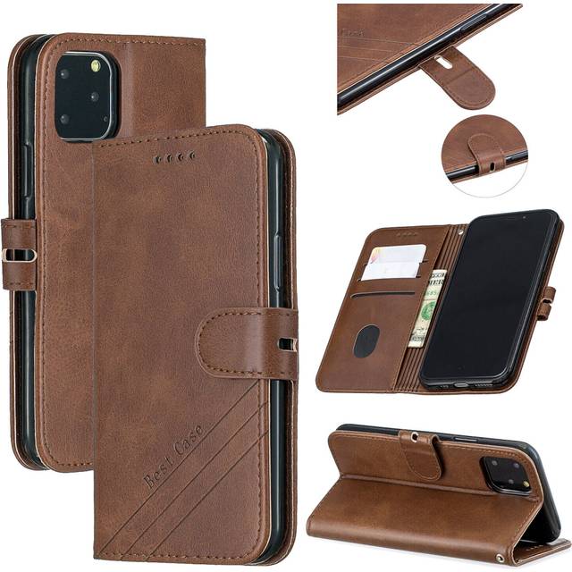 For iPhone 13 Mini Wallet Case,3 Credit Card Slot ID Card Holder,PU Leather Flip Case