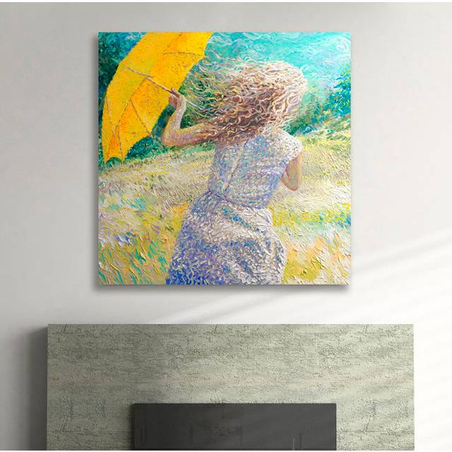 'Magnolia' by Iris Scott Acrylic Painting Print on Wrapped Canvas (121.92cm H x 121.92cm W)