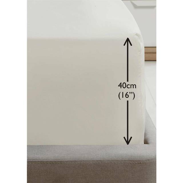2 X Percale Pillow Cases Luxury Soft Housewife Pillow Slips Covers Ivory Cream