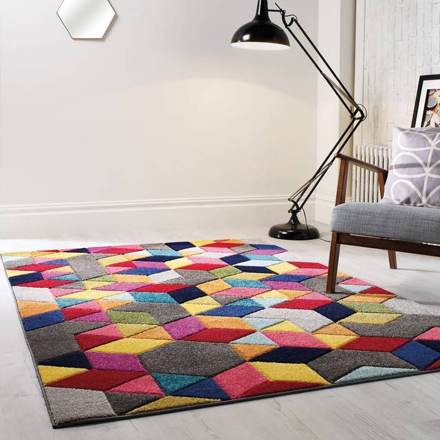 Spectrum Dynamic Geometric Rug - Multicolor