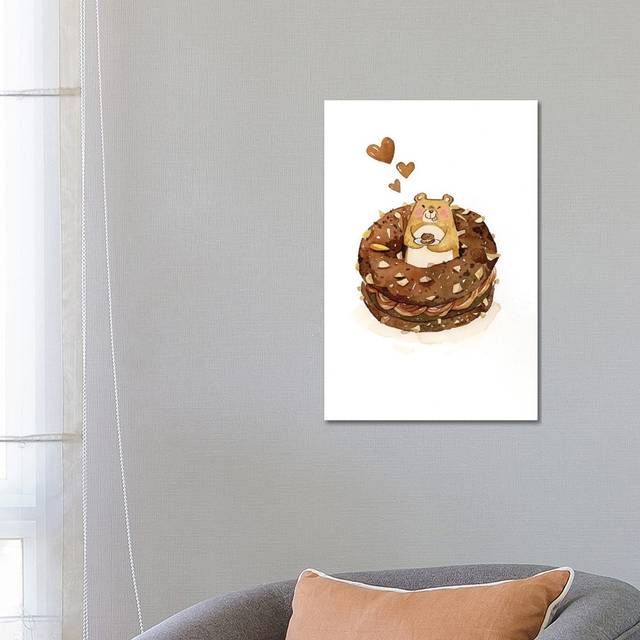Donut by Penelopeloveprints - Wrapped Canvas Art Prints (66.04 cm H x 45.72 cm W)