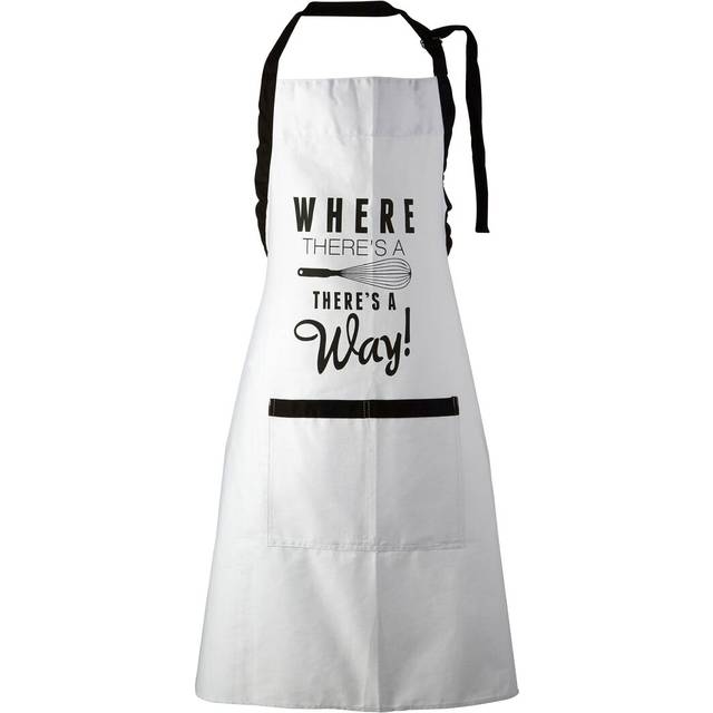 100% Cotton Pun and Games Apron - White