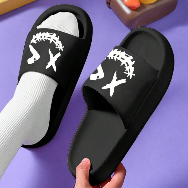 X Men&#39;s Personality Cartoon Fashion Pattern Printed Lightweight & Breathable Eva Slipper, Suitable For Indoor/Outdoor/Home Use, Beach, Stream Crossing,