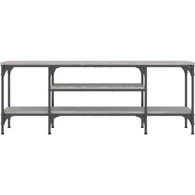 (grey sonoma, 121 x 35 x 45 cm) vidaXL TV Cabinet Media Console Sideboard Engineered Wood and Iron