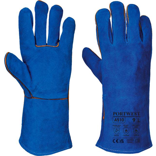 Portwest Welders Gauntlet - Blue - XL